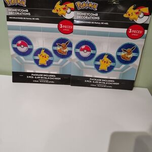 NWT Niantic Pokemon Birthday Party Supplies Decorations Hanging Dangling Boys